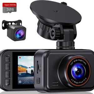 Dash Cam Front and Rear, 2.5K Dual Dash Camera for Cars, 2560P Mini Car Camera,